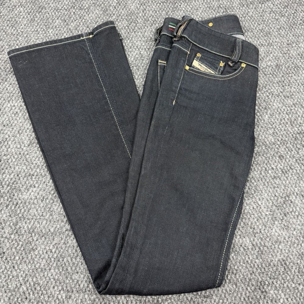 Diesel Industry Women's 25x32 Louvely Denim Jeans Stretch Straight Flared Y2K